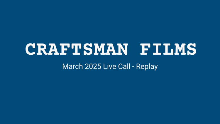 March 2025 Live Call - Replay